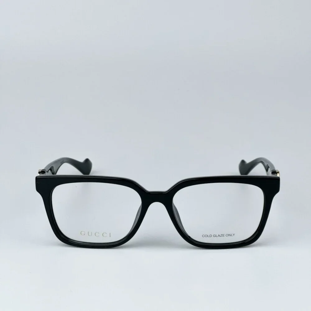 Gucci GG1537OK 001 BRAND NEW Eyeglasses Black Square Women - Picture 5 of 11